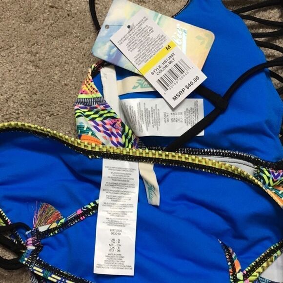 Hobie multi color tankini bikini. NWT - Picture 8 of 8